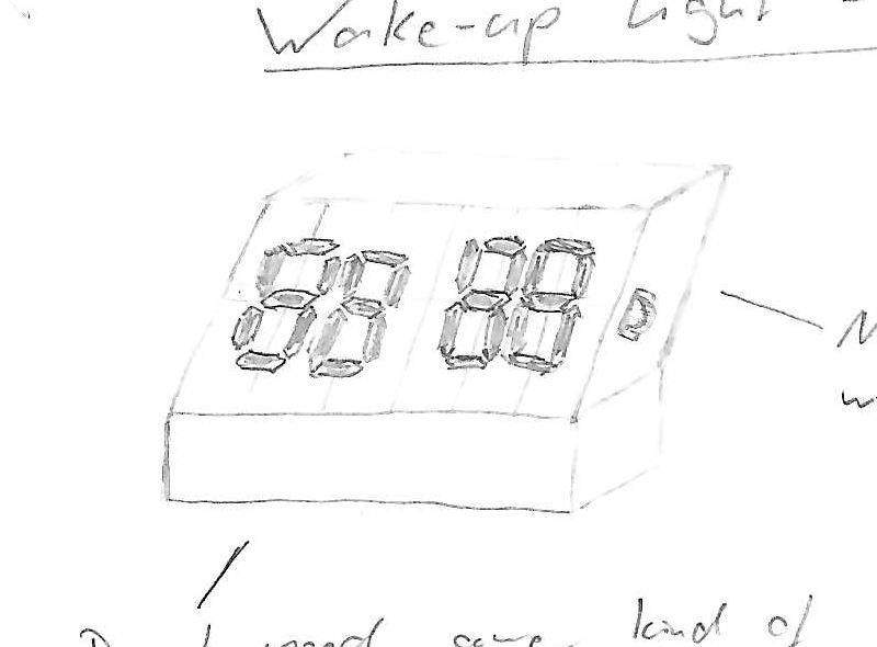 Concept for the initial wake-up light prototype